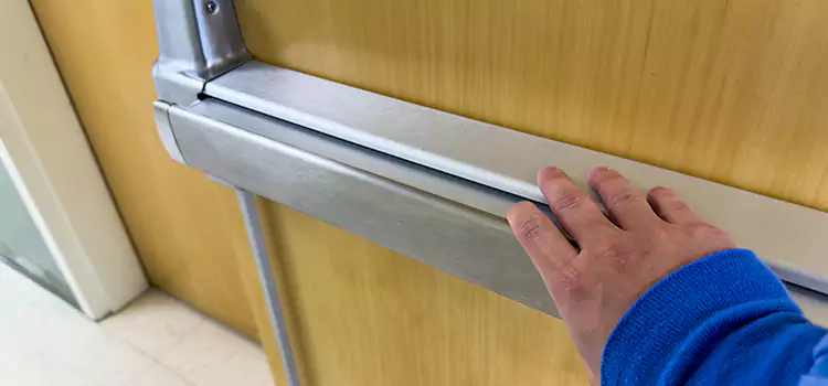Installing a Push Bar on a Door White Bear Lake